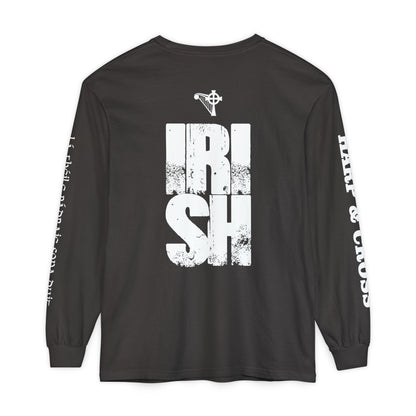 HARP & CROSS - Irish Leprechaun Graphic Long Sleeve T-Shirt-1