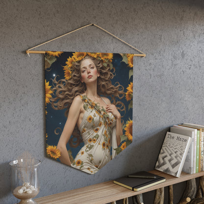 Sunflower Goddess Wall Pennant 1