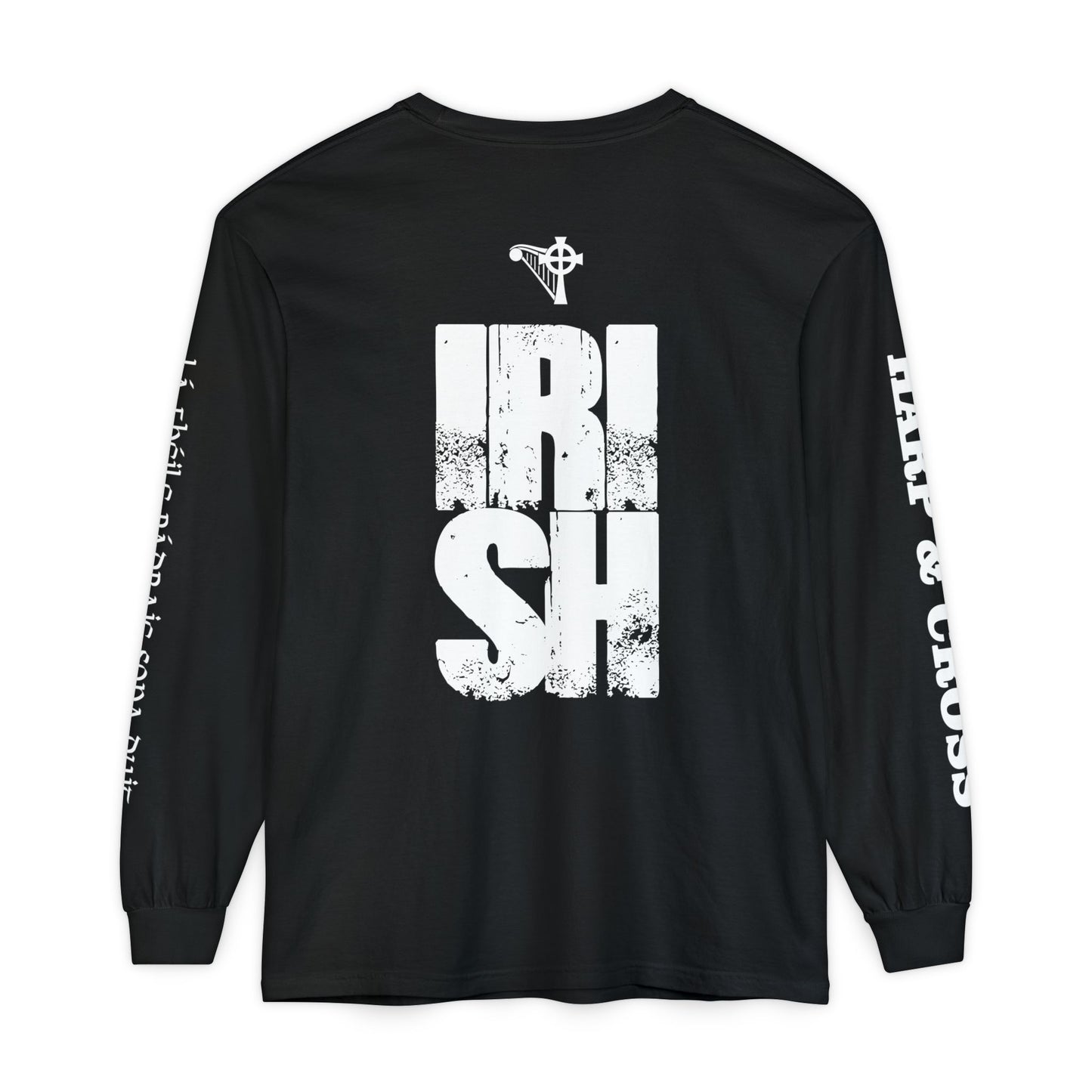 HARP & CROSS - Irish Leprechaun Graphic Long Sleeve T-Shirt-1