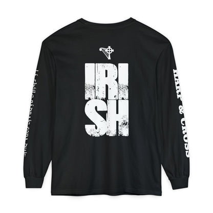 HARP & CROSS - Irish Leprechaun Graphic Long Sleeve T-Shirt-1