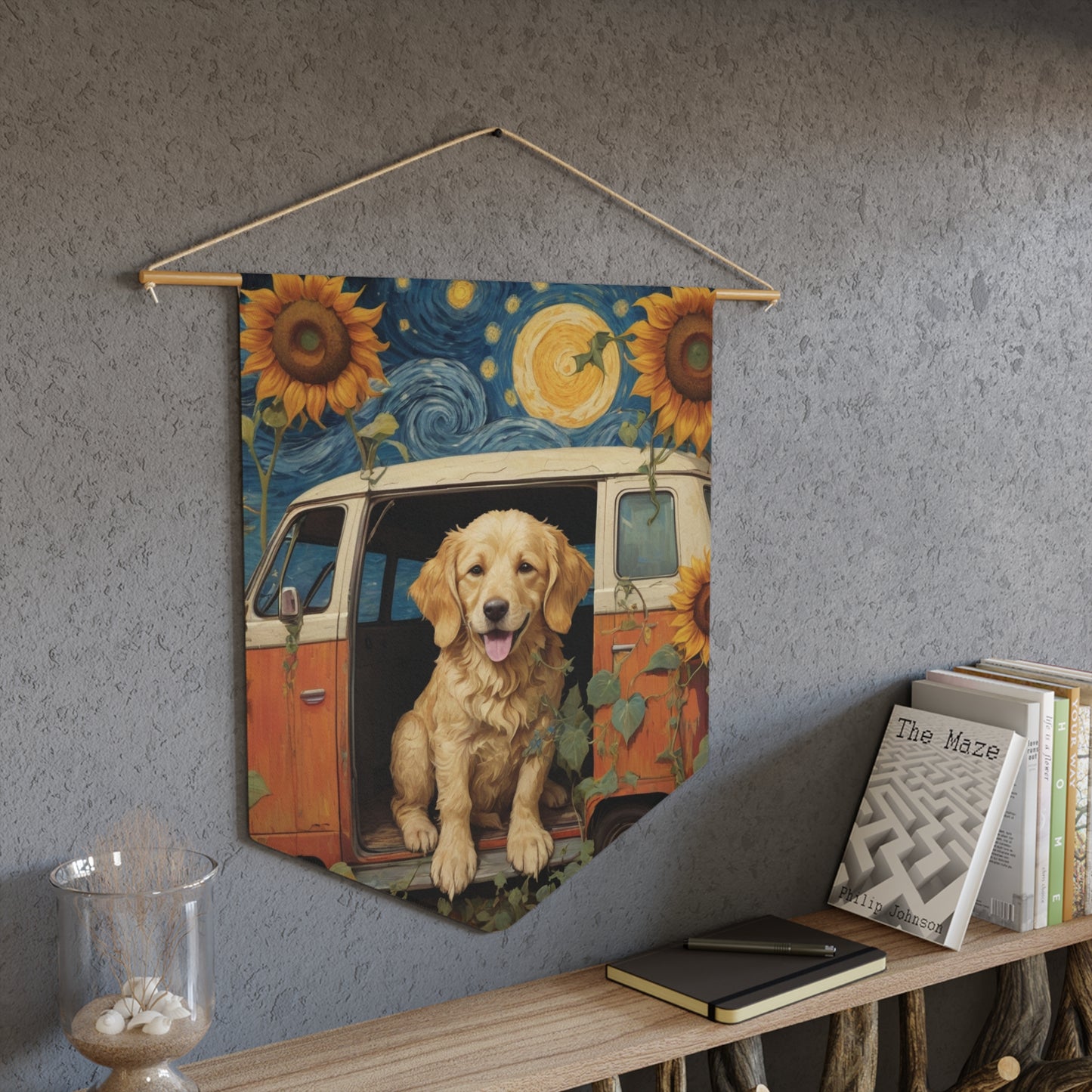 Sunflower Goddess Wall Pennant 18