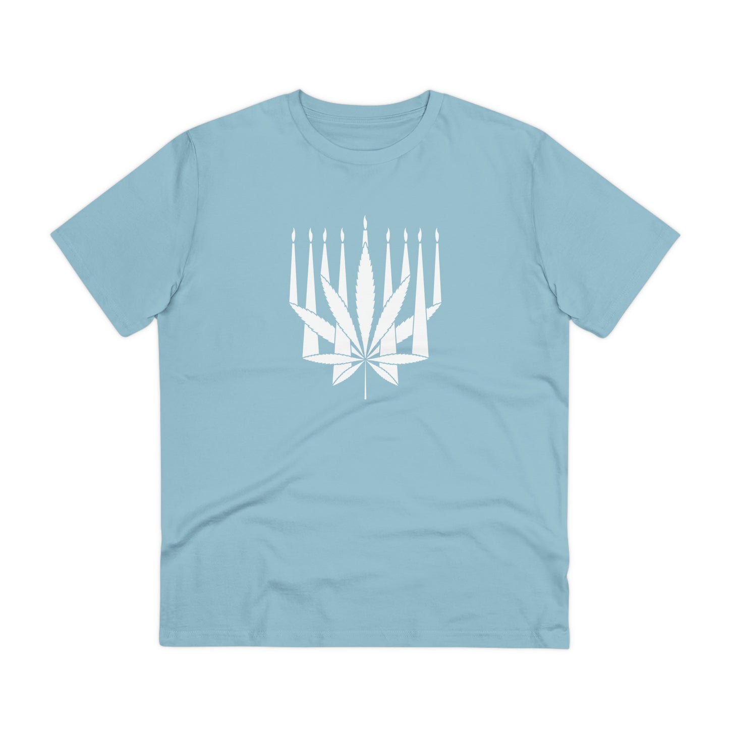 MENORAHJUANA-WHITE - Organic Creator T-shirt - Unisex