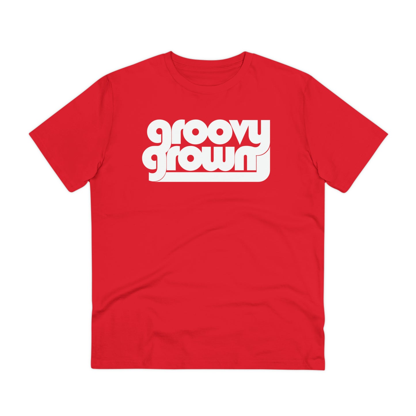 GROOVY GROWN - WHITE LOGO - Organic Creator T-shirt - Unisex