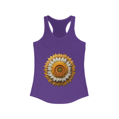 SUNFLOWER MOM-TO-BE - Women's Ideal Racerback Tank
