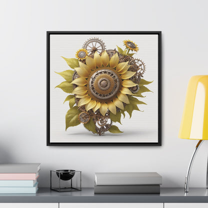 SUNFLOWER - Gallery Canvas Wraps, Square Frame