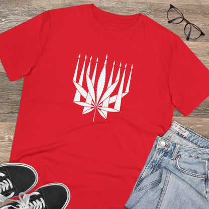 MENORAHJUANA-WHITE - Organic Creator T-shirt - Unisex