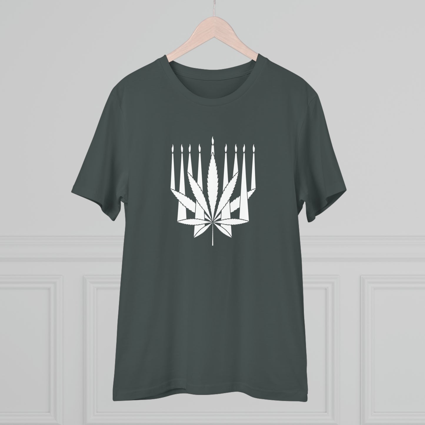 MENORAHJUANA-WHITE - Organic Creator T-shirt - Unisex