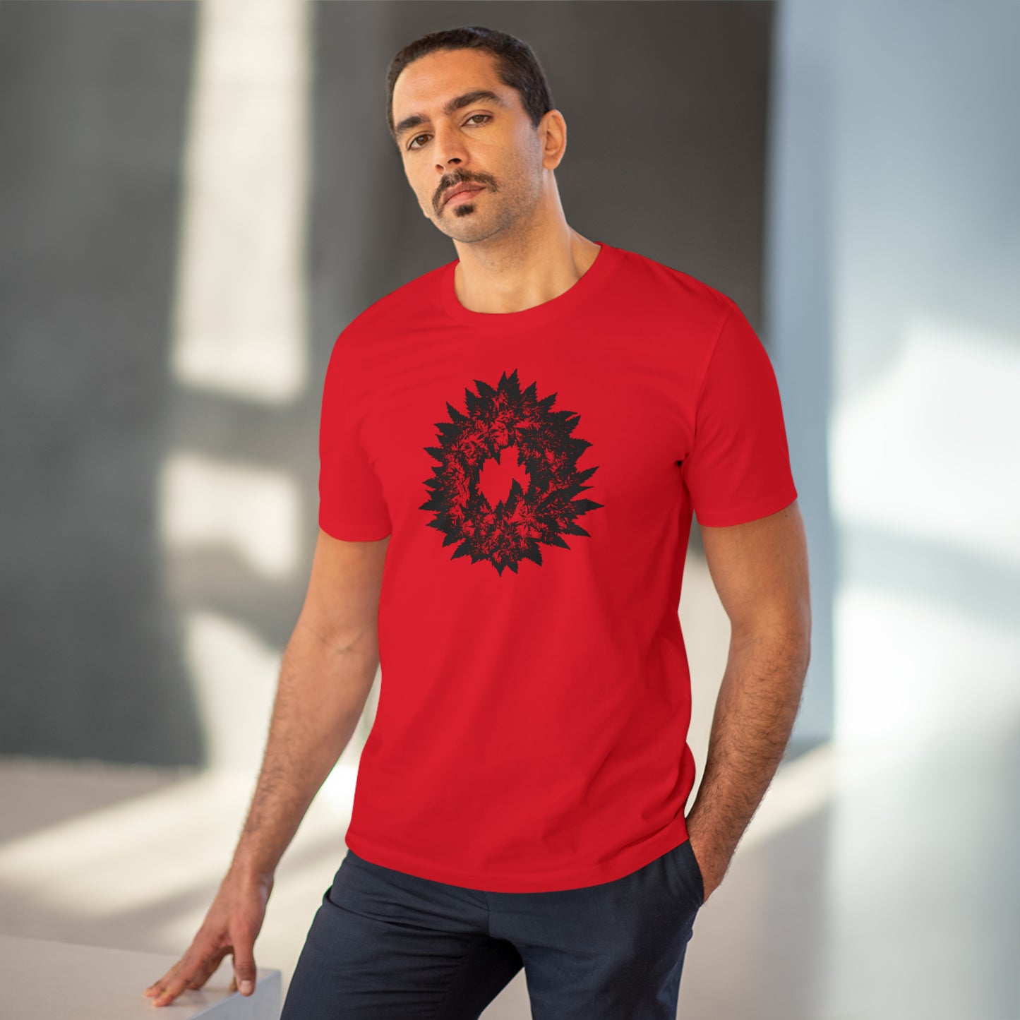 DARK GREY WREATH - Organic Creator T-shirt - Unisex