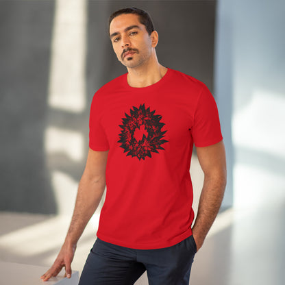 DARK GREY WREATH - Organic Creator T-shirt - Unisex