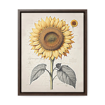 SUNFLOWER - Gallery Canvas Wraps, Vertical Frame