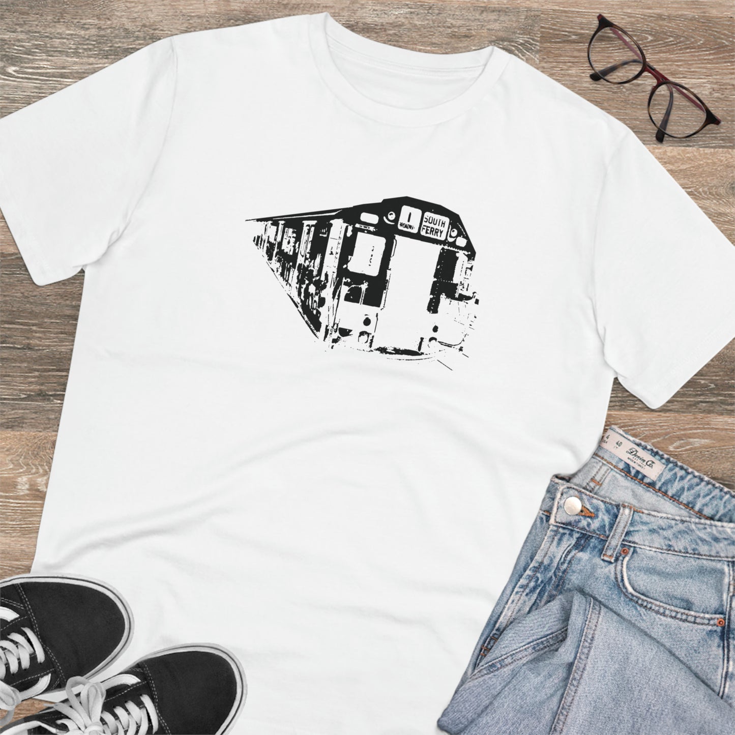 1 Train (BLACK) - Organic Creator T-shirt - Unisex