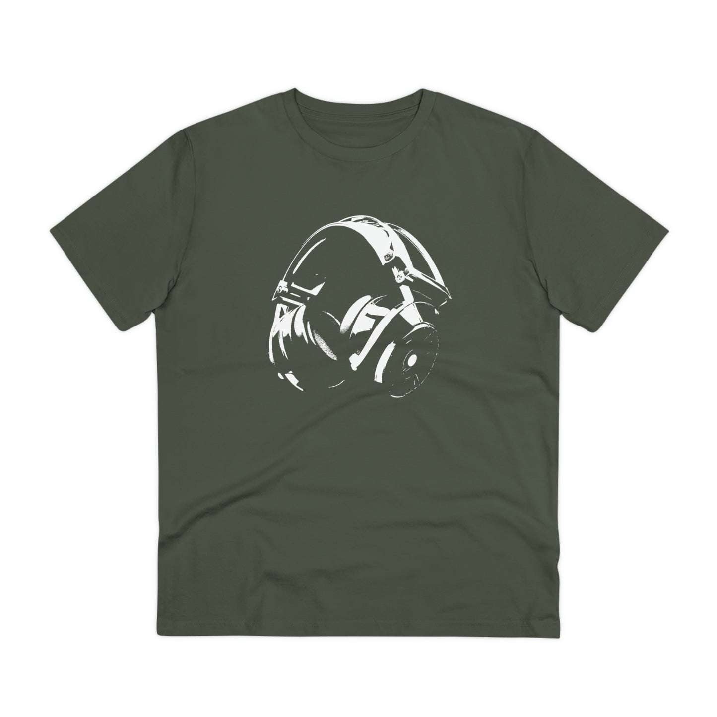 HEADPHONES - WHITE LOGO - Organic Creator T-shirt - Unisex