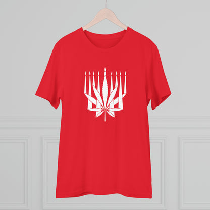 MENORAHJUANA-WHITE - Organic Creator T-shirt - Unisex