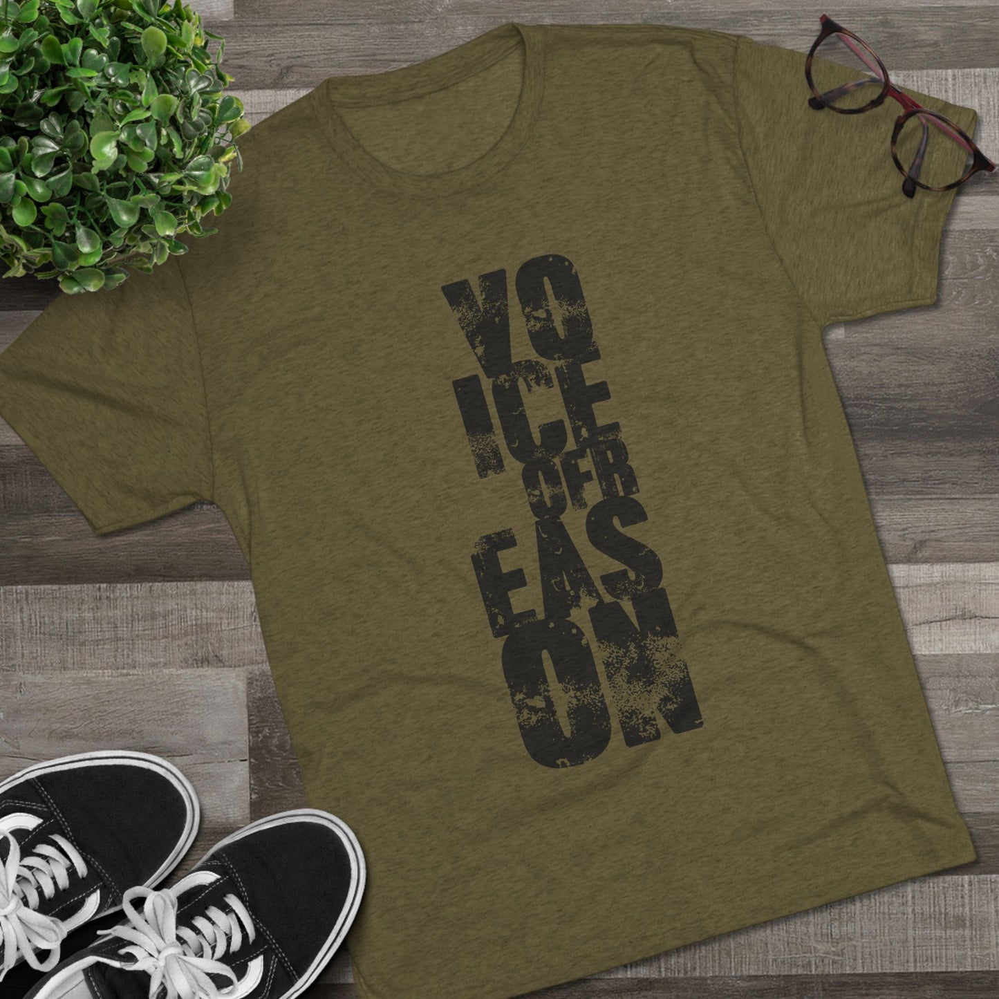 Voice Of Reason - Unisex Tri-Blend Crew Tee