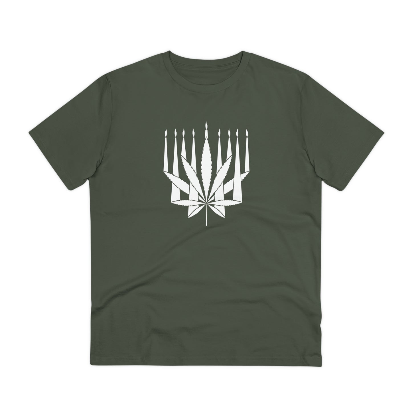 MENORAHJUANA-WHITE - Organic Creator T-shirt - Unisex