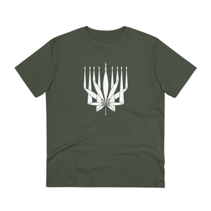 MENORAHJUANA-WHITE - Organic Creator T-shirt - Unisex