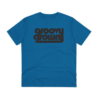 GROOVY GROWN - BLACK LOGO - Organic Creator T-shirt - Unisex