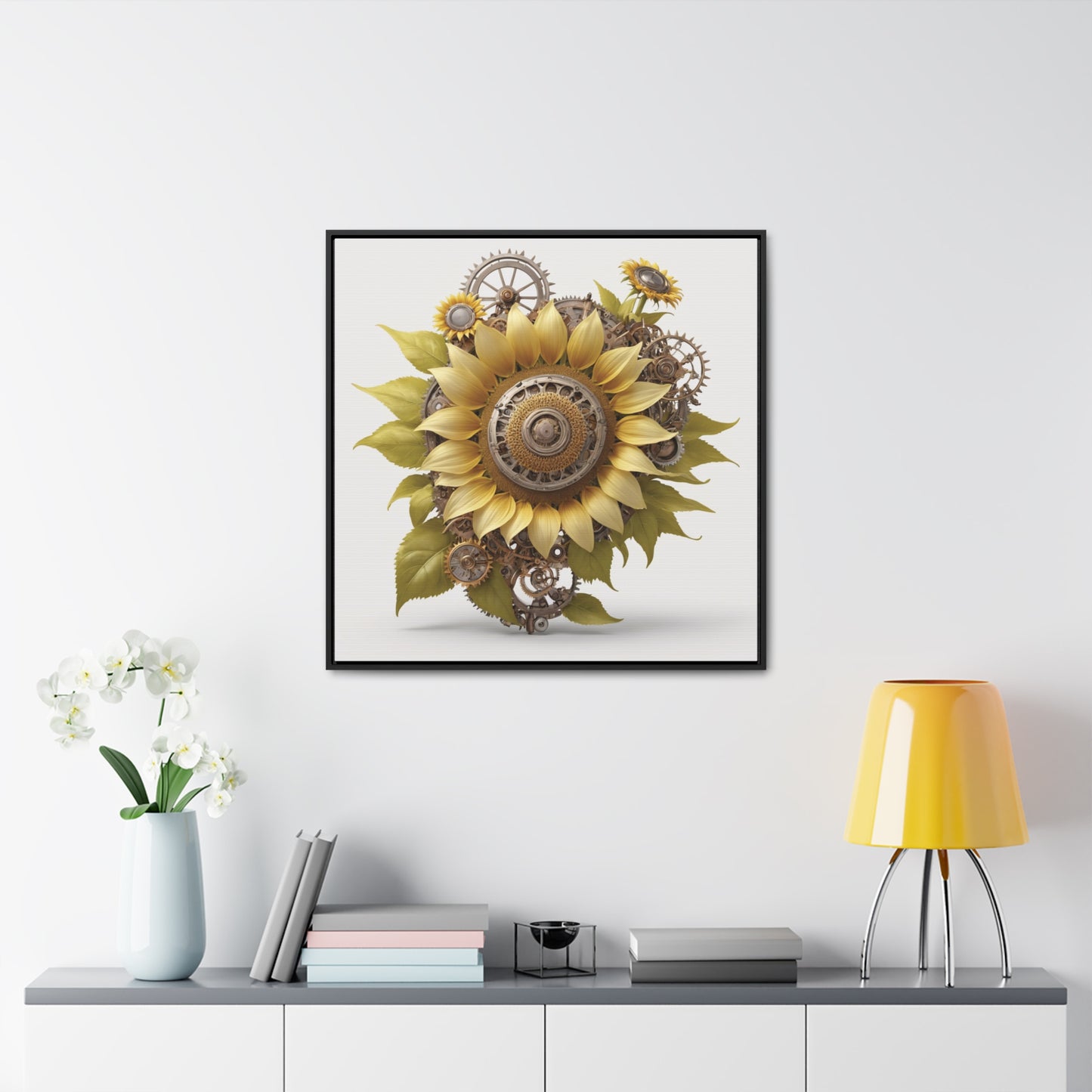 SUNFLOWER - Gallery Canvas Wraps, Square Frame