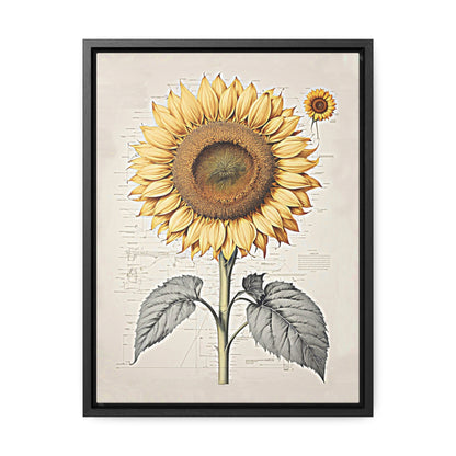 SUNFLOWER - Gallery Canvas Wraps, Vertical Frame