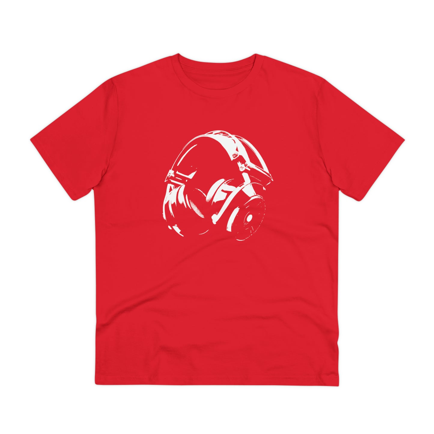 HEADPHONES - WHITE LOGO - Organic Creator T-shirt - Unisex