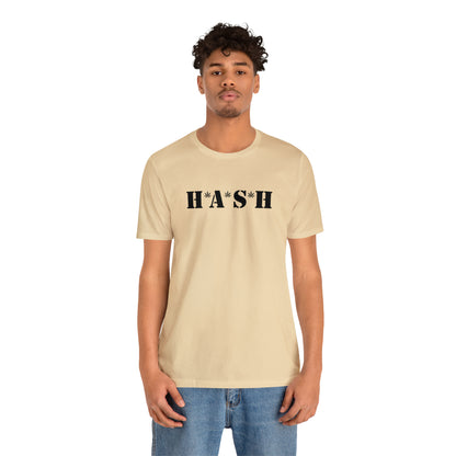 H*A*S*H BLACK LOGO- Unisex Jersey Short Sleeve Tee