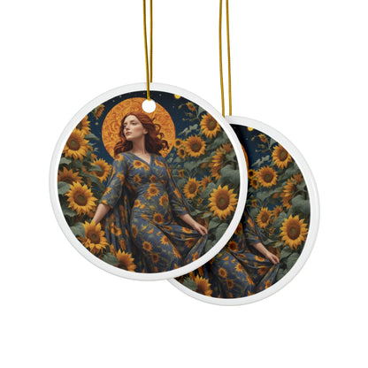 Sunflower Ornament 9