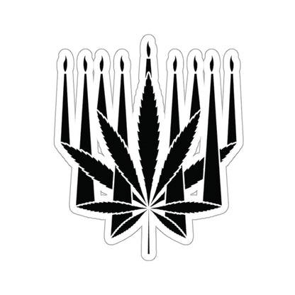 MENORAHJUANA STICKER - Kiss-Cut Stickers