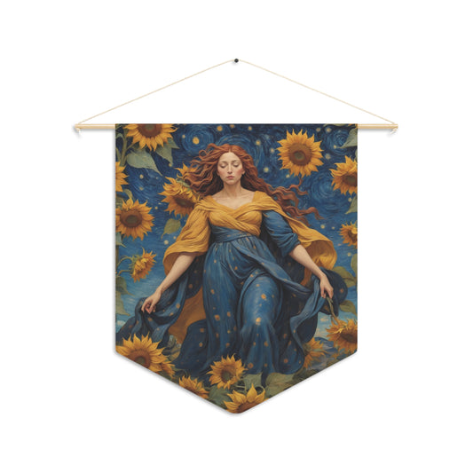 Sunflower Goddess Wall Pennant 10