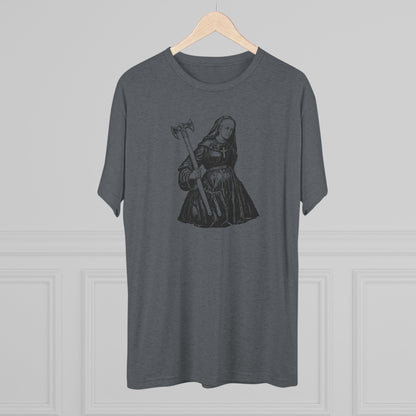 NUN - WHITE - Unisex Tri-Blend Crew Tee