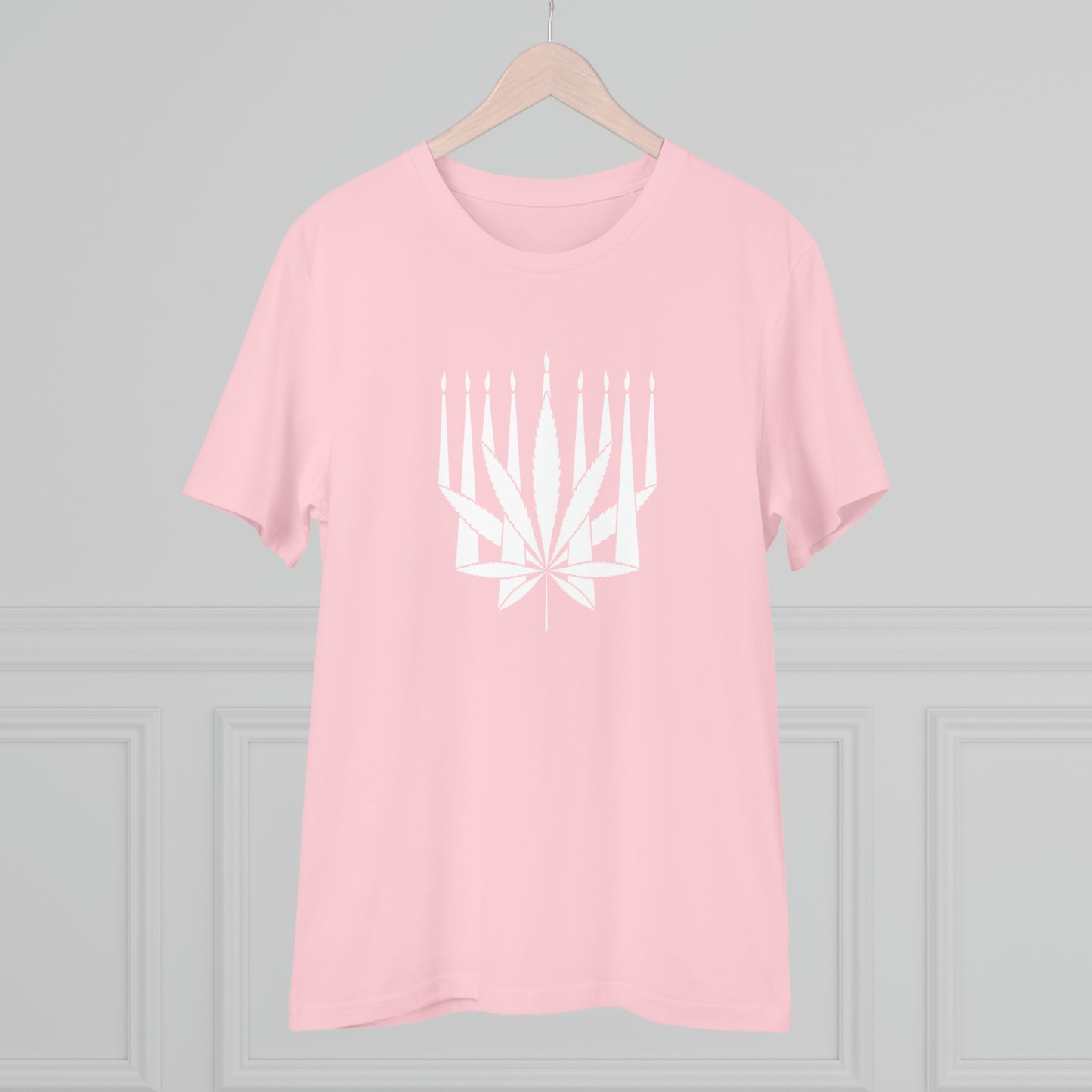 MENORAHJUANA-WHITE - Organic Creator T-shirt - Unisex