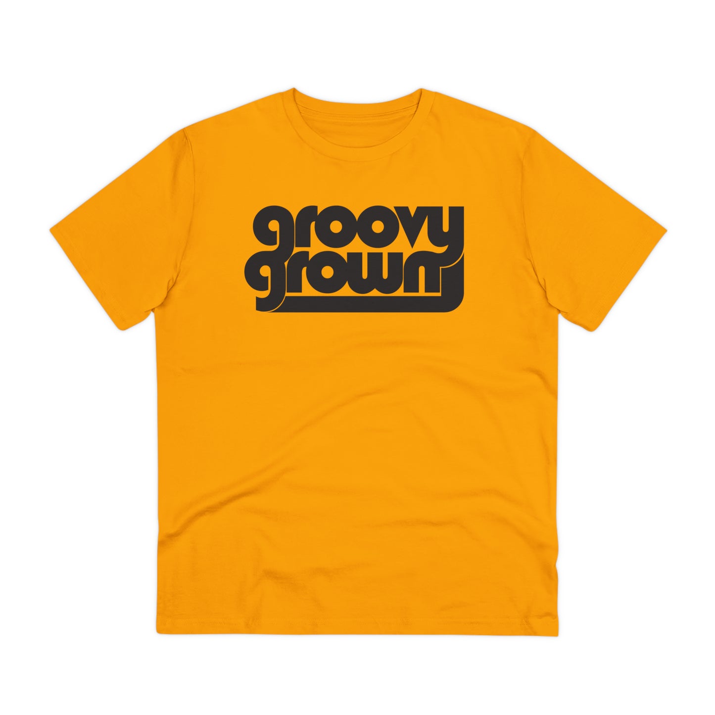 GROOVY GROWN - BLACK LOGO - Organic Creator T-shirt - Unisex