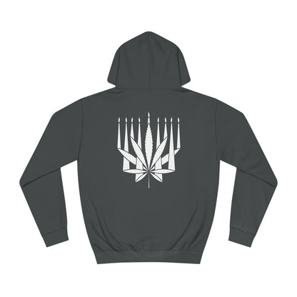 MENORAHJUANA WHITE - Unisex College Hoodie