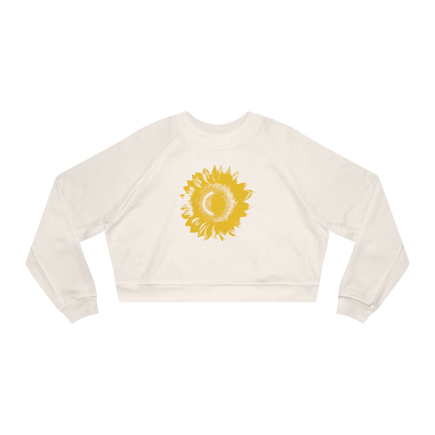 SUNFLOWER Yellow - Women's Cropped Fleece Pullover