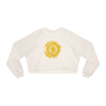 SUNFLOWER Yellow - Women's Cropped Fleece Pullover