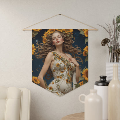Sunflower Goddess Wall Pennant 1