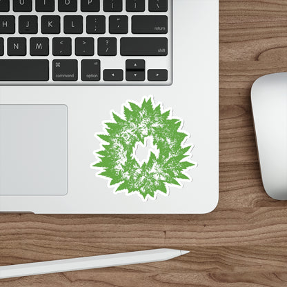 GREEN WREATH - Die-Cut Stickers