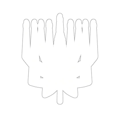 MENORAHJUANA STICKER WHITE - Kiss-Cut Stickers