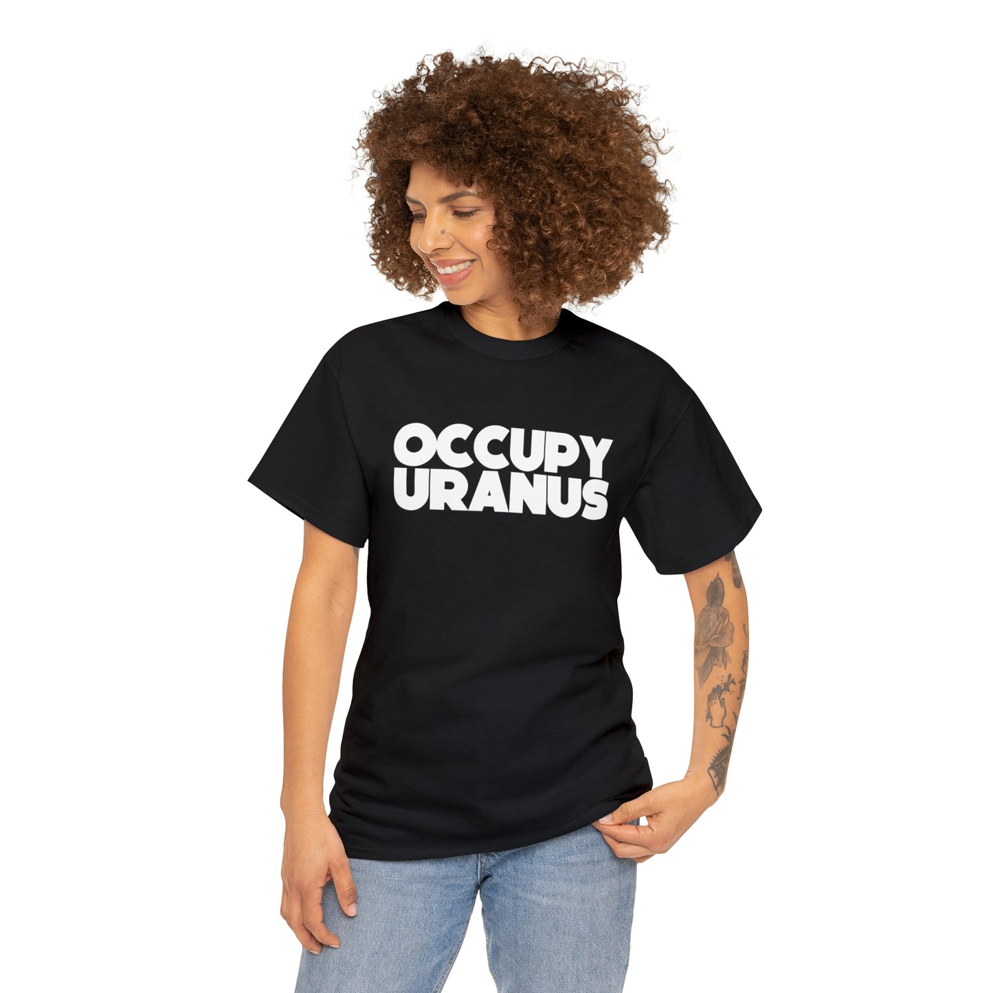 OCCUPY URANUS - Unisex Heavy Cotton Tee