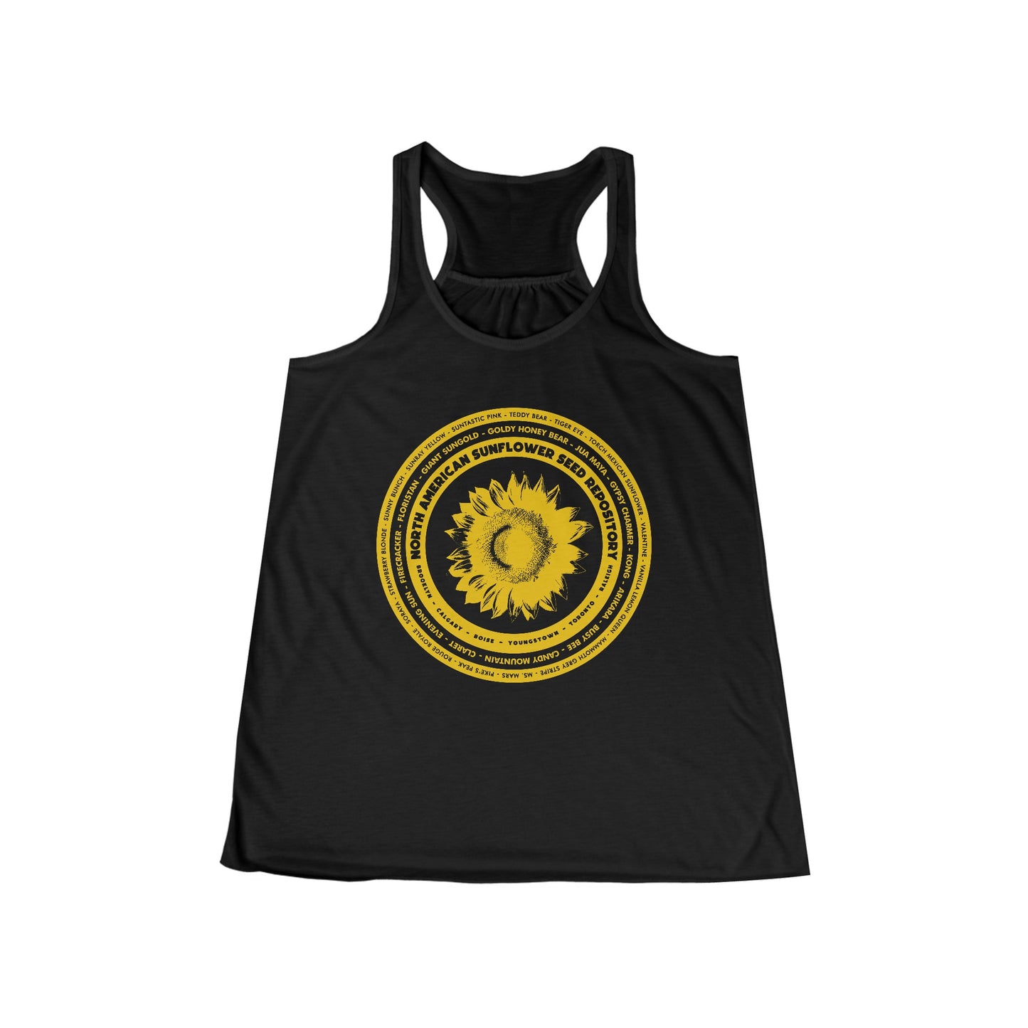 SUNFLOWER - Women's Flowy Racerback Tank