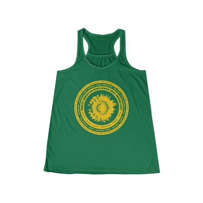 SUNFLOWER - Women's Flowy Racerback Tank