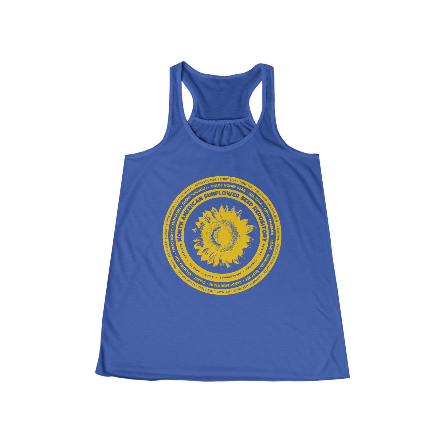 SUNFLOWER - Women's Flowy Racerback Tank