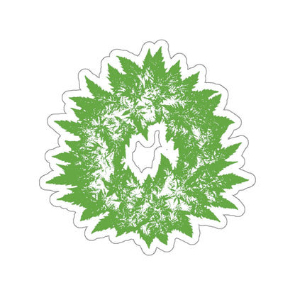 GREEN WREATH - Die-Cut Stickers