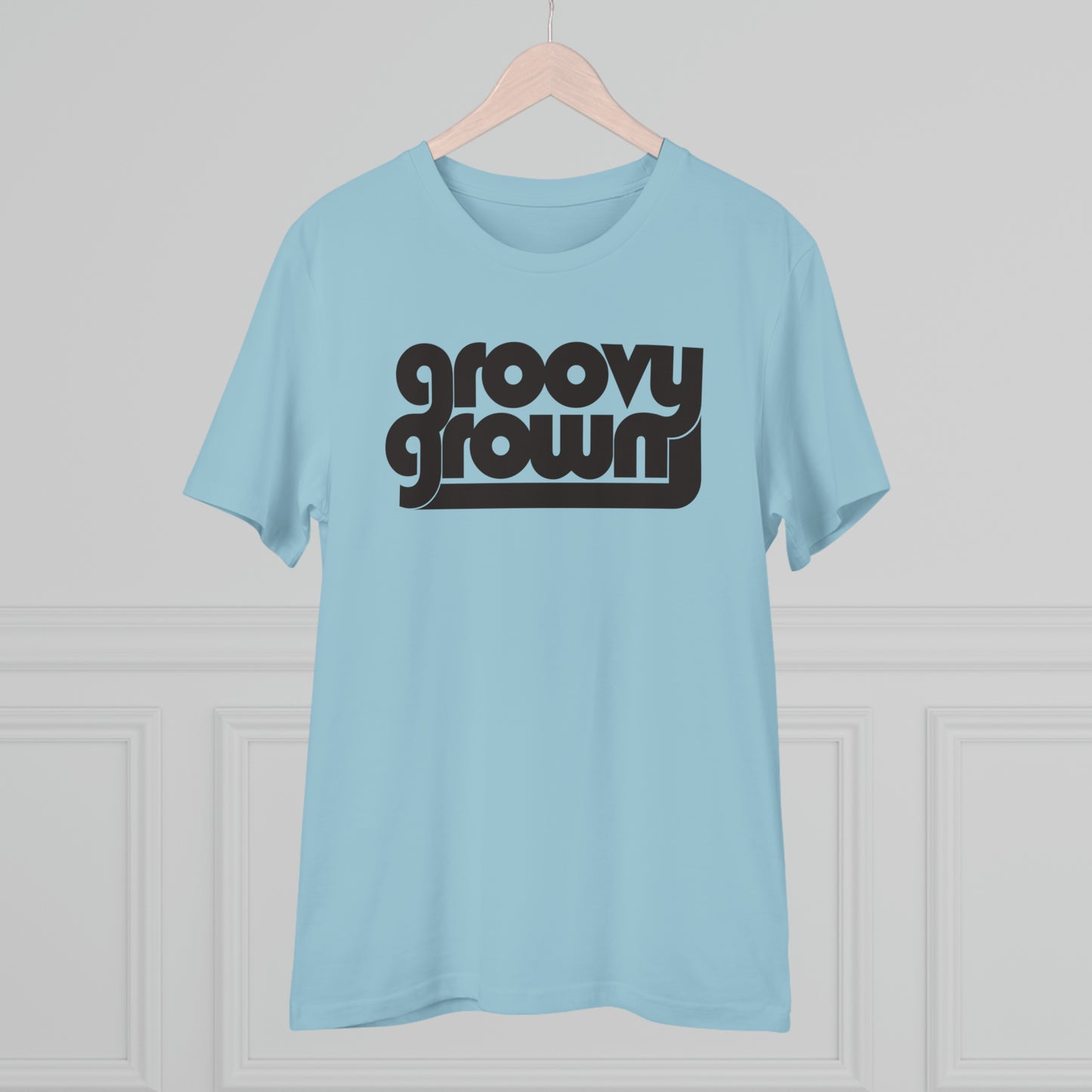 GROOVY GROWN - BLACK LOGO - Organic Creator T-shirt - Unisex