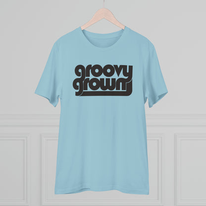 GROOVY GROWN - BLACK LOGO - Organic Creator T-shirt - Unisex