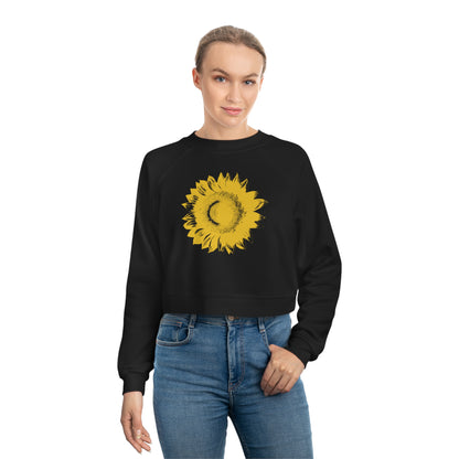 SUNFLOWER Yellow - Women's Cropped Fleece Pullover