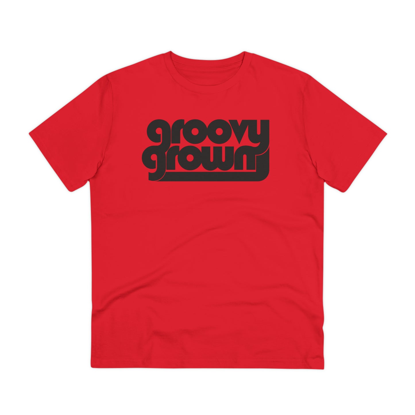 GROOVY GROWN - BLACK LOGO - Organic Creator T-shirt - Unisex