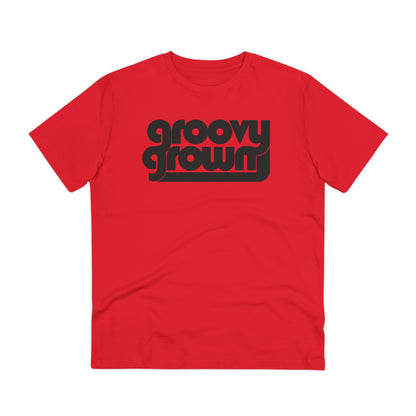 GROOVY GROWN - BLACK LOGO - Organic Creator T-shirt - Unisex