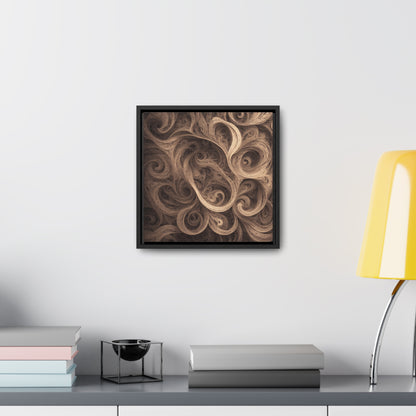 SEPIA SWIRL - Gallery Canvas Wraps, Square Frame