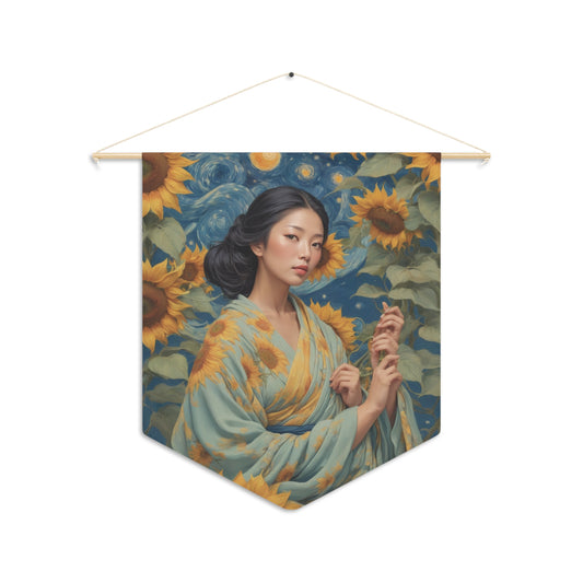 Sunflower Goddess Wall Pennant 11