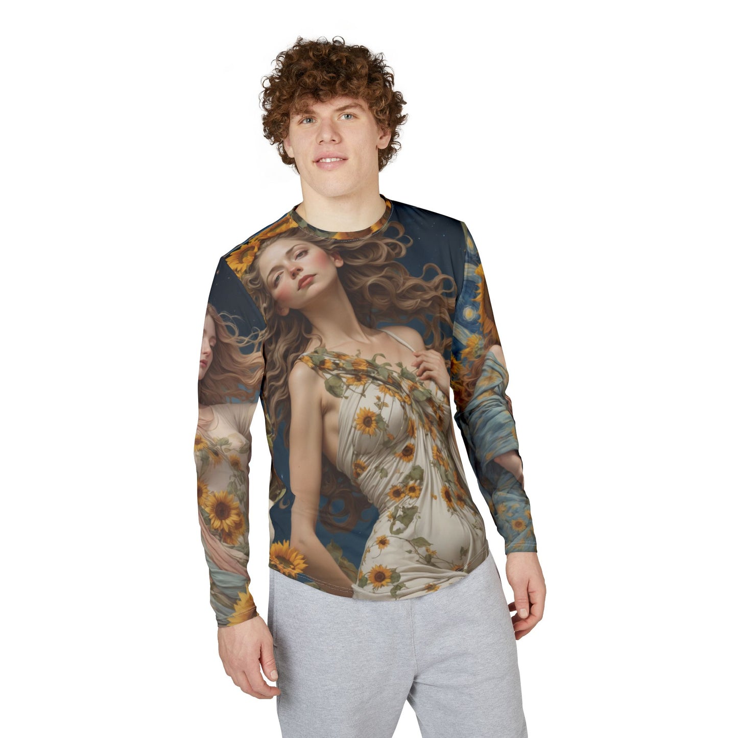 Sunflower Art Long Sleeve Shirt